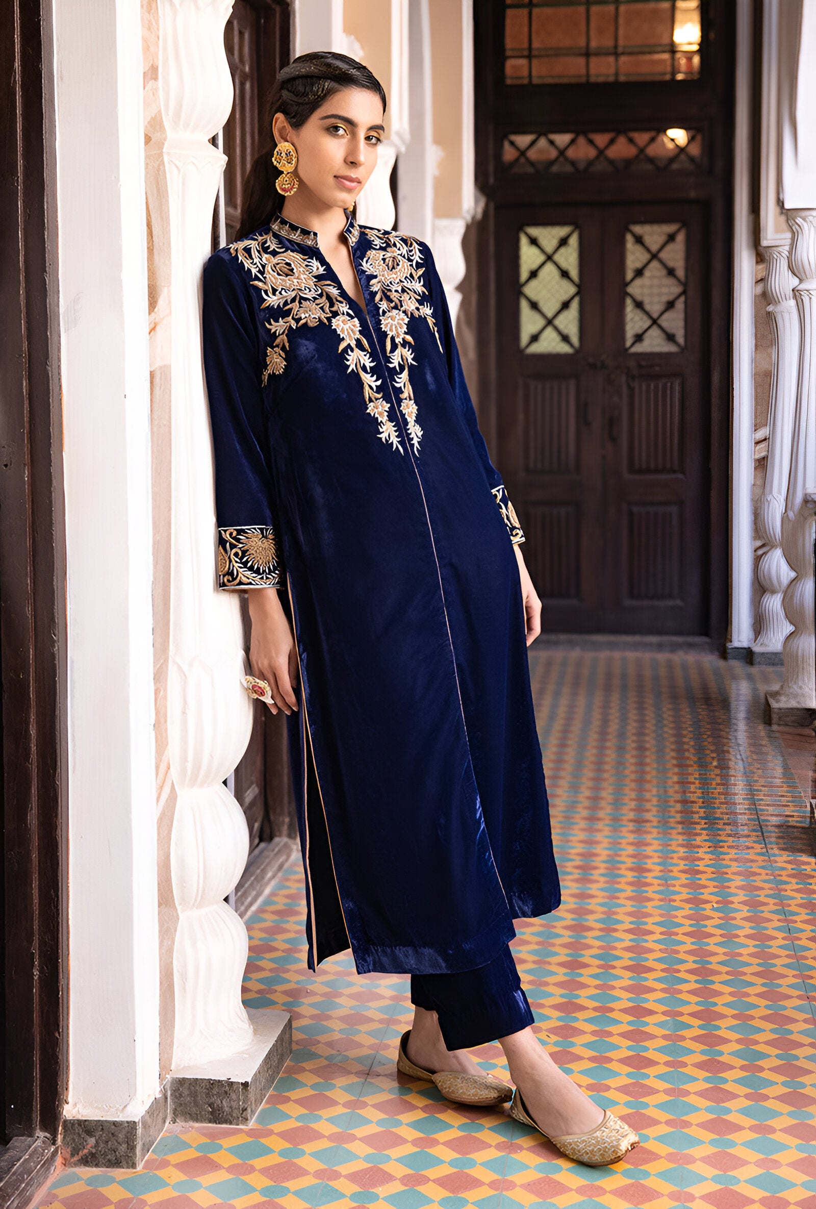 Luxe | Embroidered Velvet