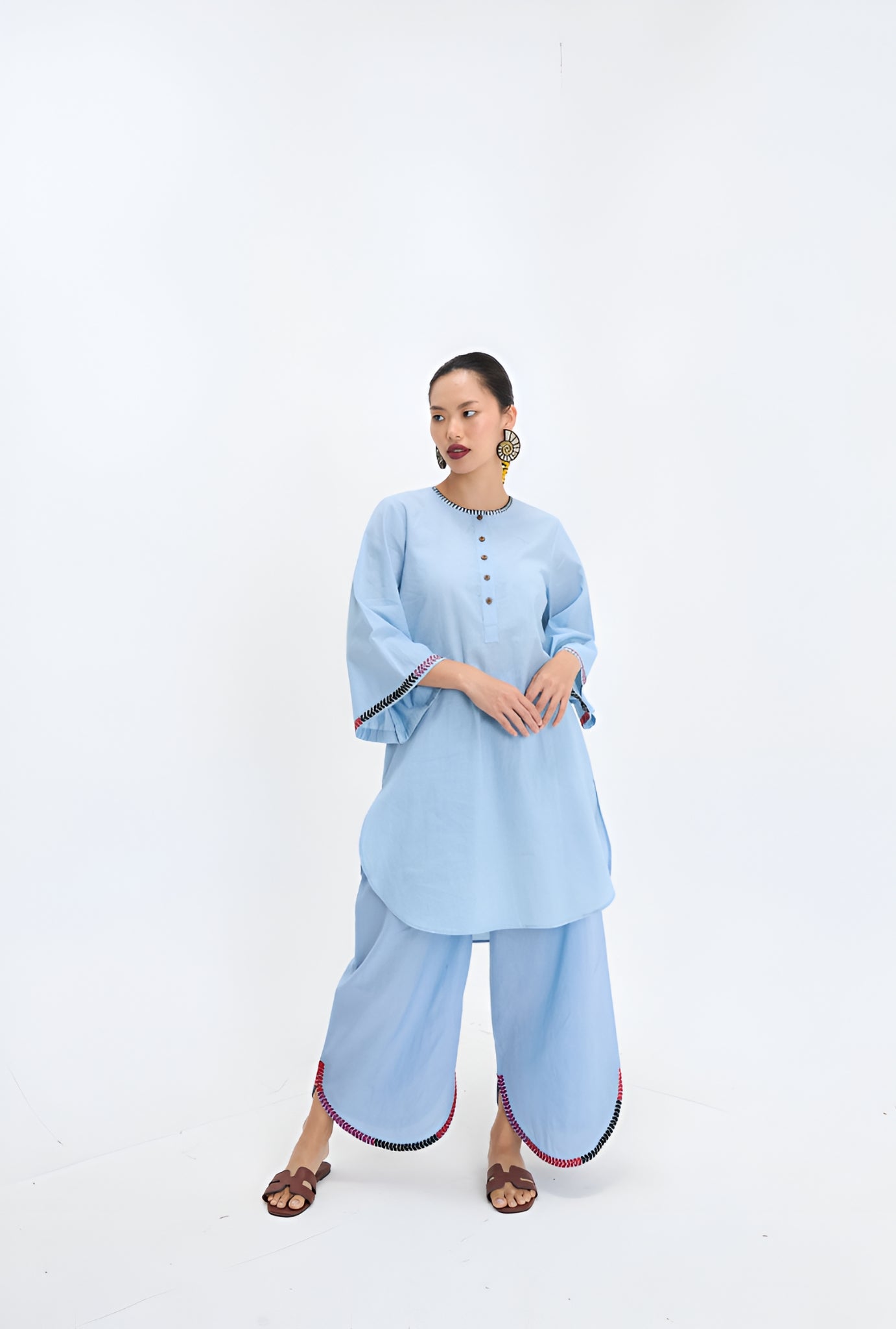 Blue love | Embroidered Suit
