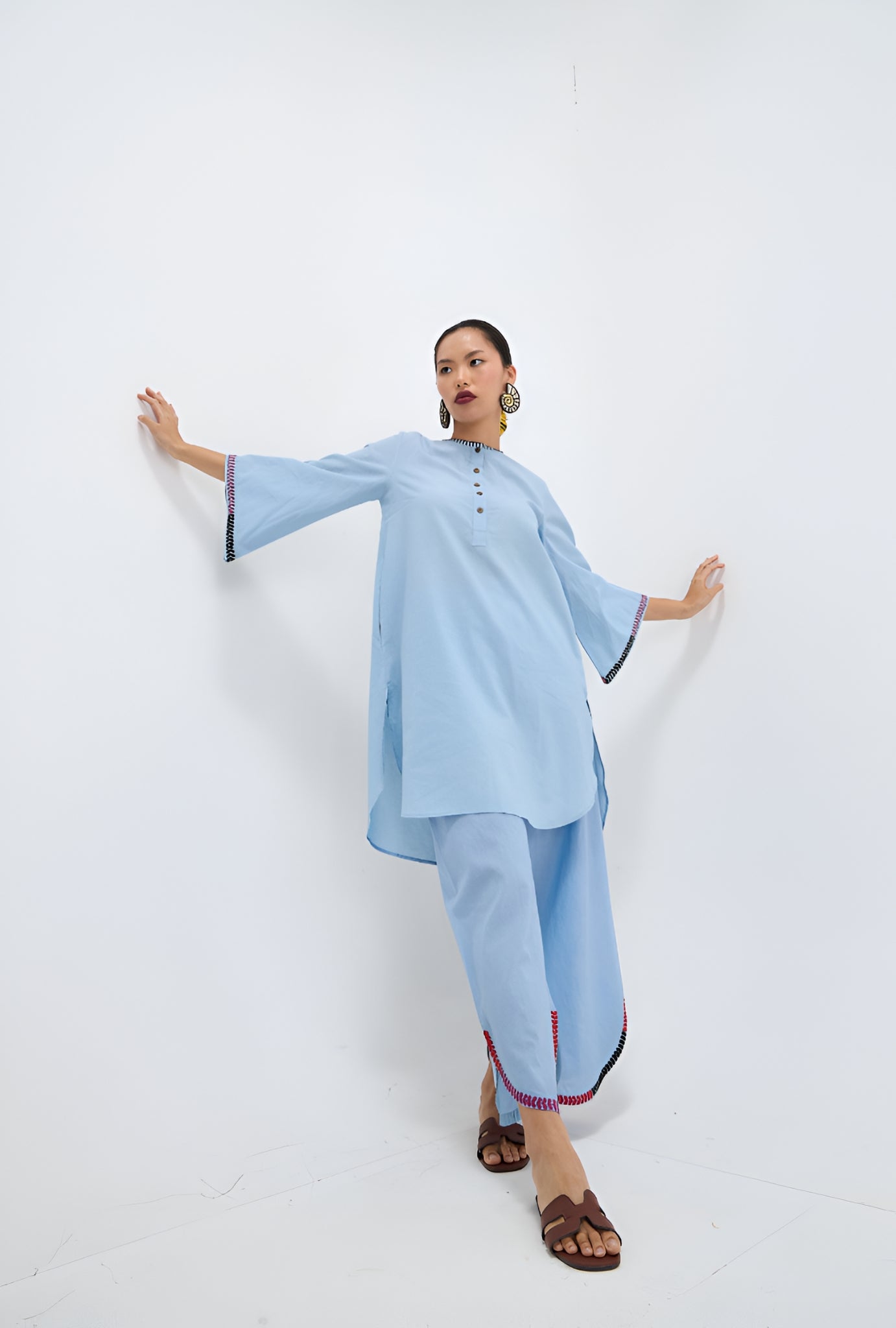 Blue love | Embroidered Suit
