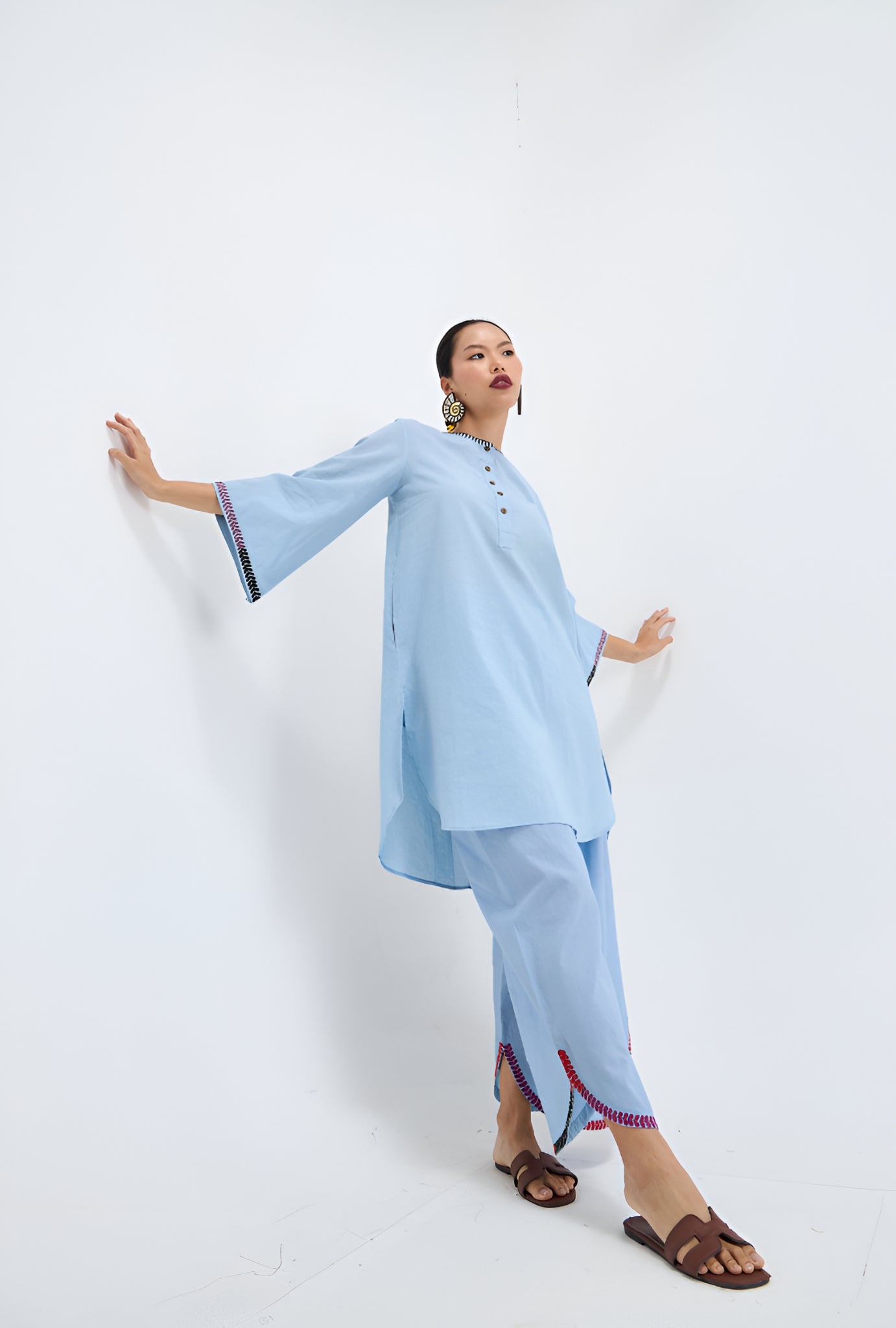 Blue love | Embroidered Suit