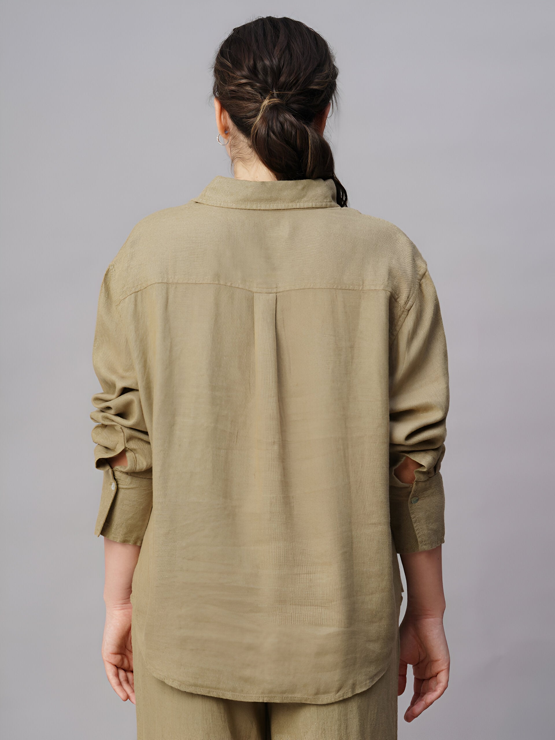 Irish Linen|Khaki Dress