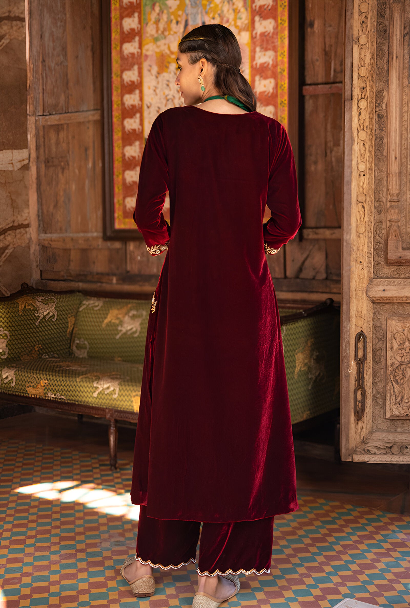 Luxe | Rich Reddish Velvet