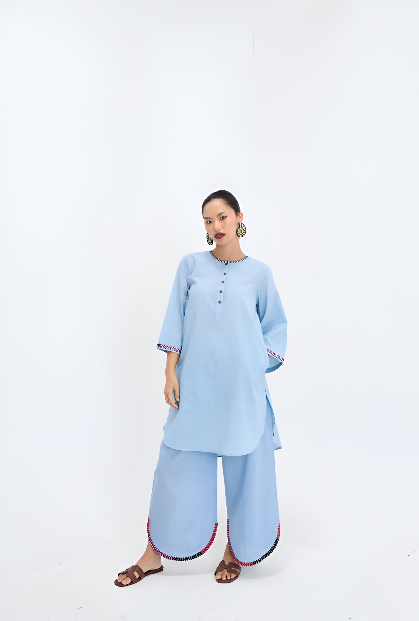 Blue love | Embroidered Suit