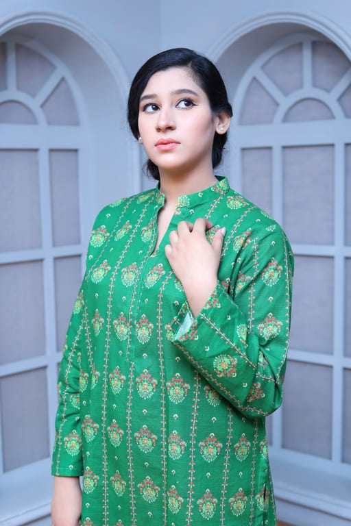 Lightweave Khaddar Dress